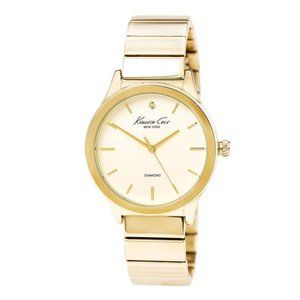 Kenneth Cole Diamond Stainless Gold Tone Watch